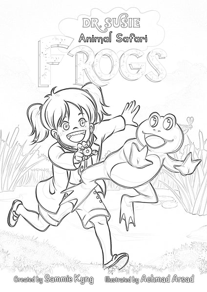 Dr. Susie Coloring Book - Frogs