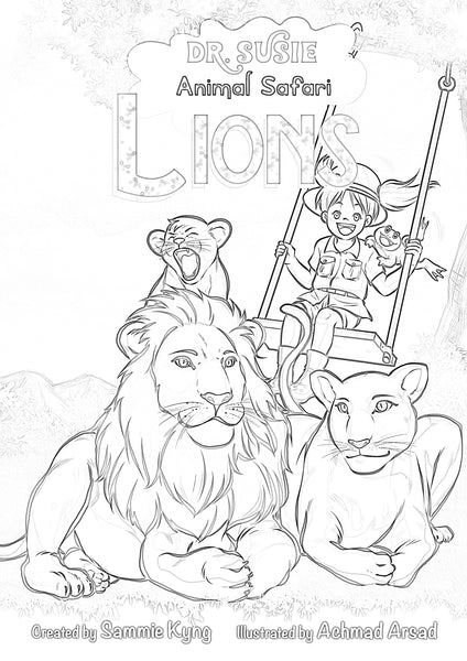 Dr. Susie Coloring Book - Lions