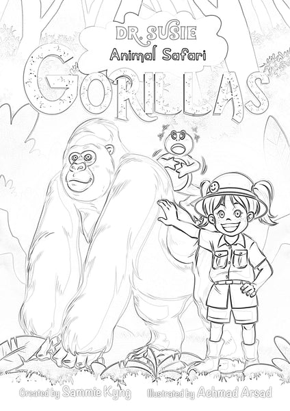 Dr. Susie Coloring Book - Gorillas